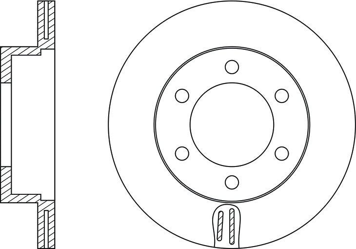 43206-8H305 DISC ROTOR-NISSAN X-TRAIL REAR