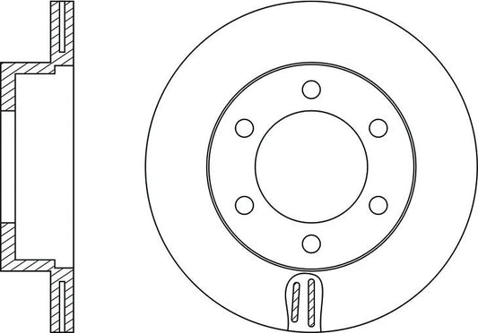 51712-H8500 DISC ROTOR-HYUNDAI ACCENT 18/i20/KIA RIO 15/STONIC 17